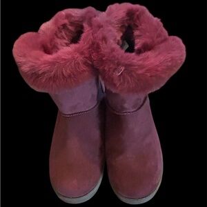 SO® Paulina Women's Faux-Fur Winter Boots US 8 Wine